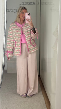 Pantalon Satin - Nude - ROSABAYA