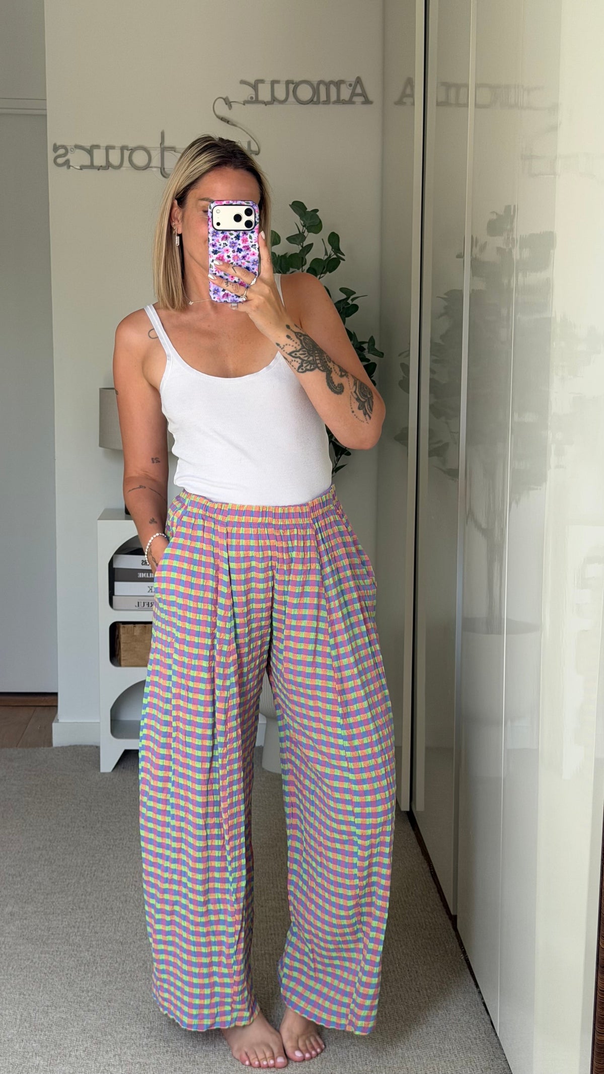 Pantalon Vichy multi - ROSABAYA