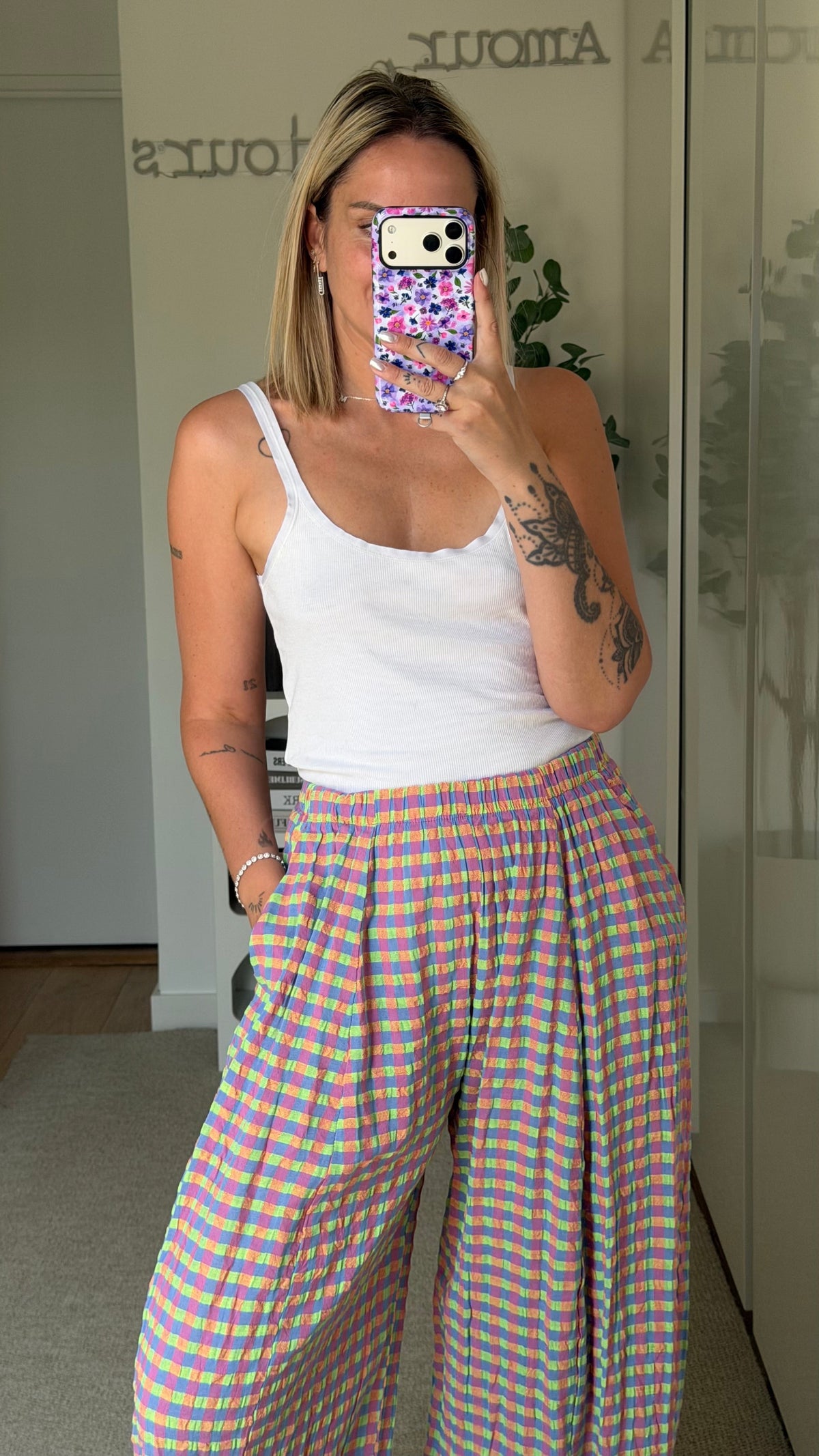 Pantalon Vichy multi - ROSABAYA