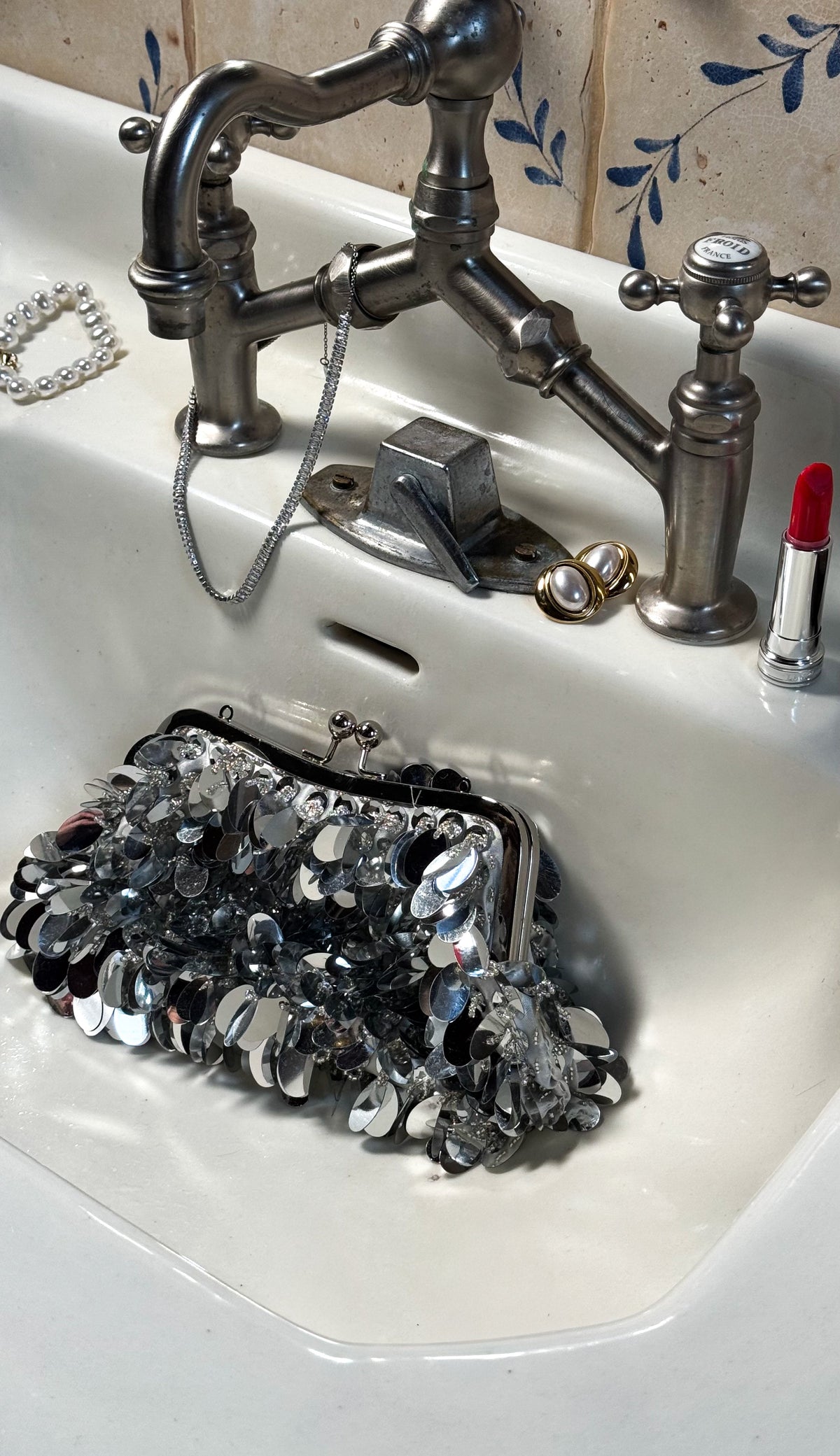 Pochette Carla - Argentée - ROSABAYA