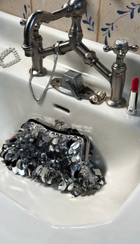 Pochette Carla - Argentée - ROSABAYA