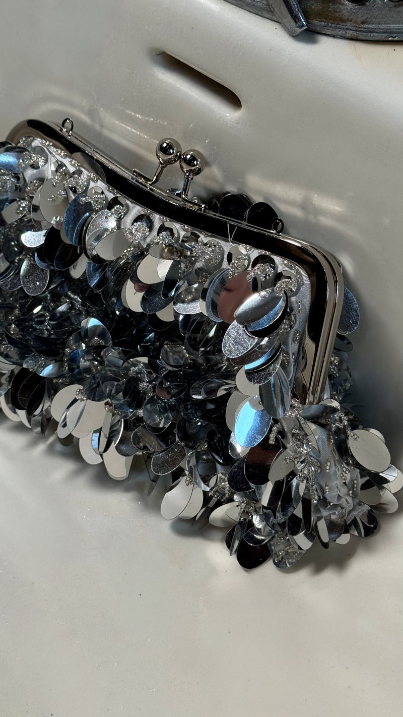 Pochette Carla - Argentée - ROSABAYA