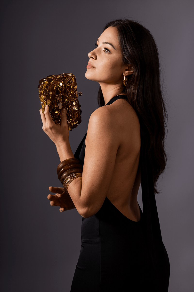 Pochette Carla - Dorée - ROSABAYA