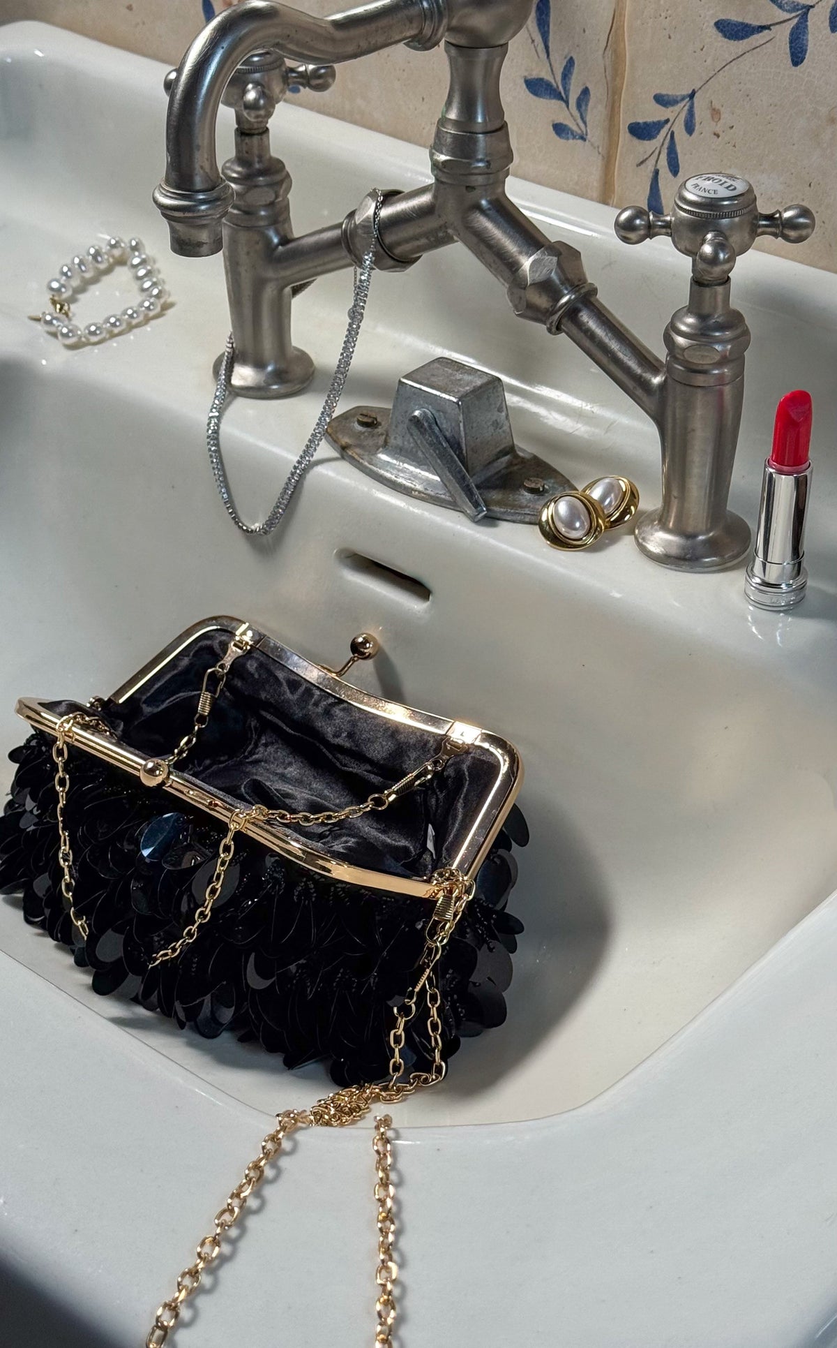 Pochette Carla - Noire - ROSABAYA