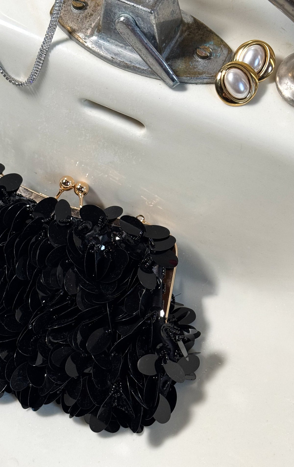 Pochette Carla - Noire - ROSABAYA