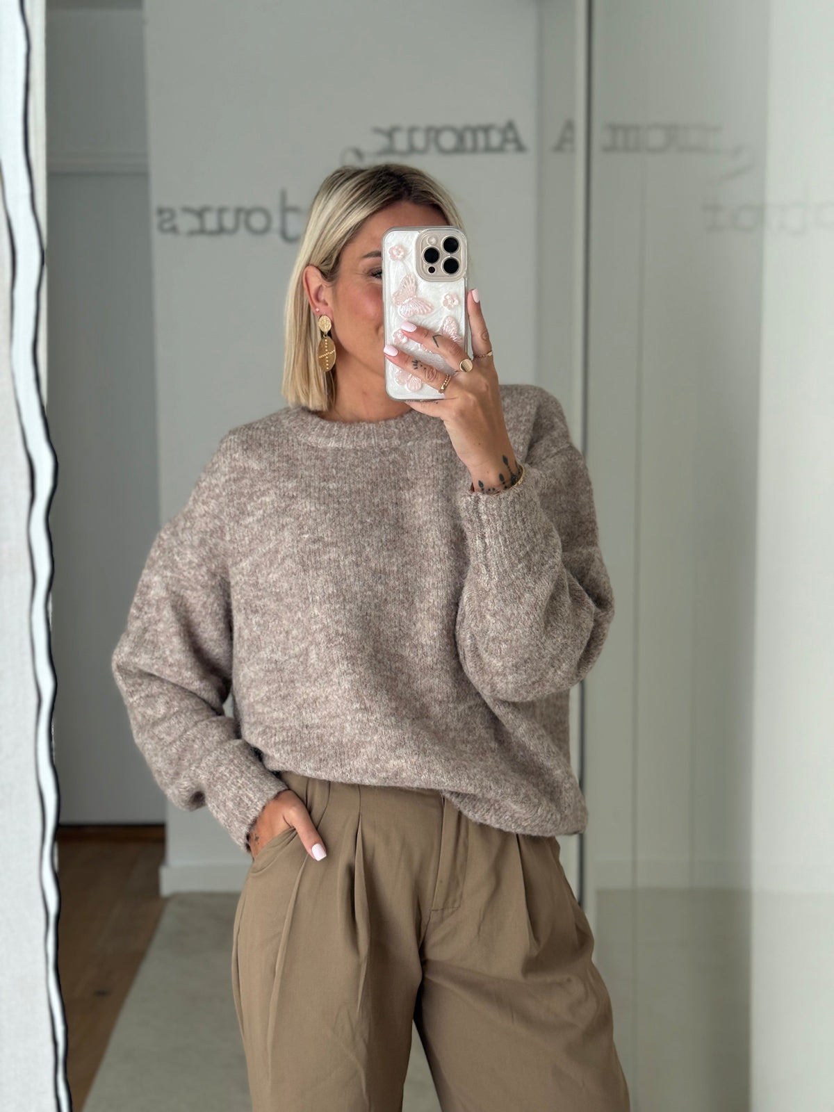 Pull Charlie - Taupe - ROSABAYA