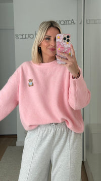 Pull Ourson - Rose (Précommande) - ROSABAYA