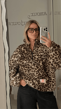 Pull polaire léopard - ROSABAYA