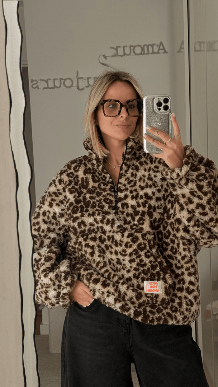 Pull polaire léopard - ROSABAYA