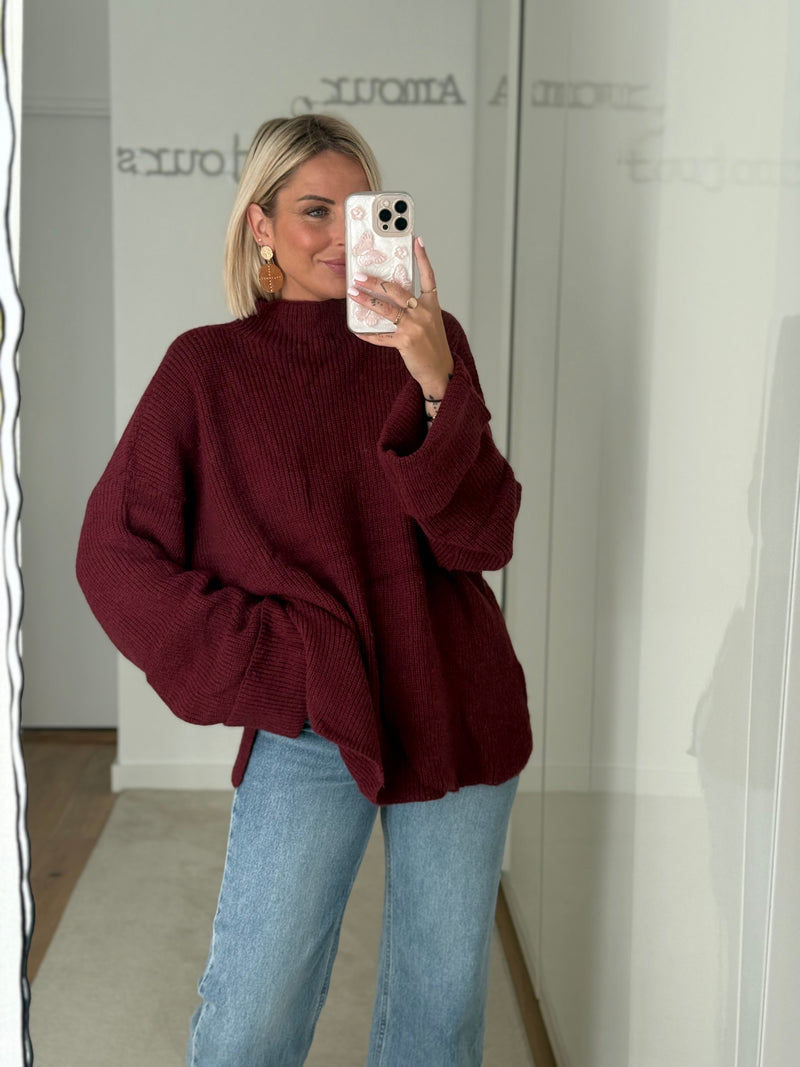 Pull Sally - Bordeaux - ROSABAYA