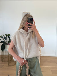 Pull sans manches Dune - Beige - ROSABAYA