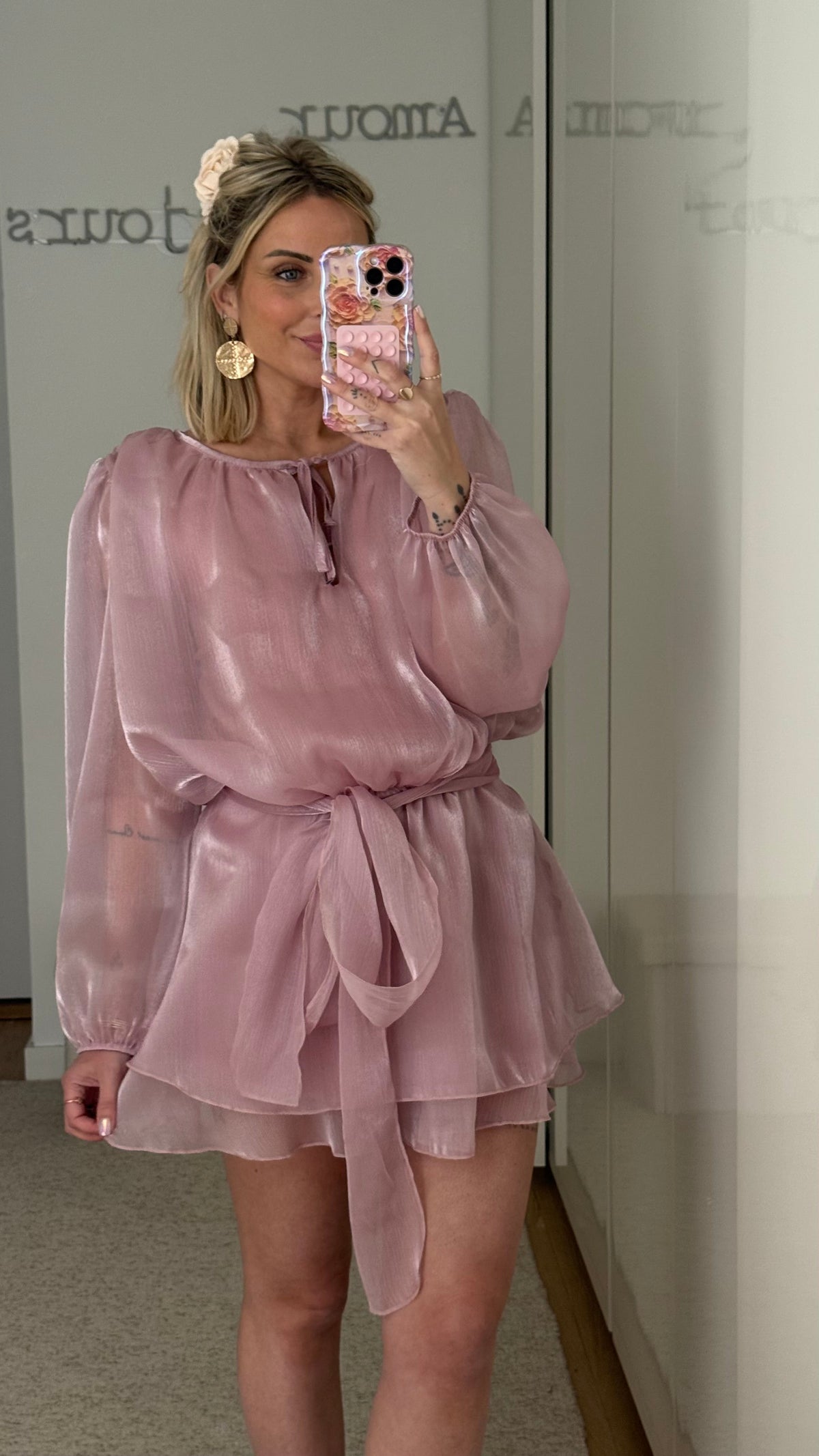 Robe Carlita - Rose - ROSABAYA