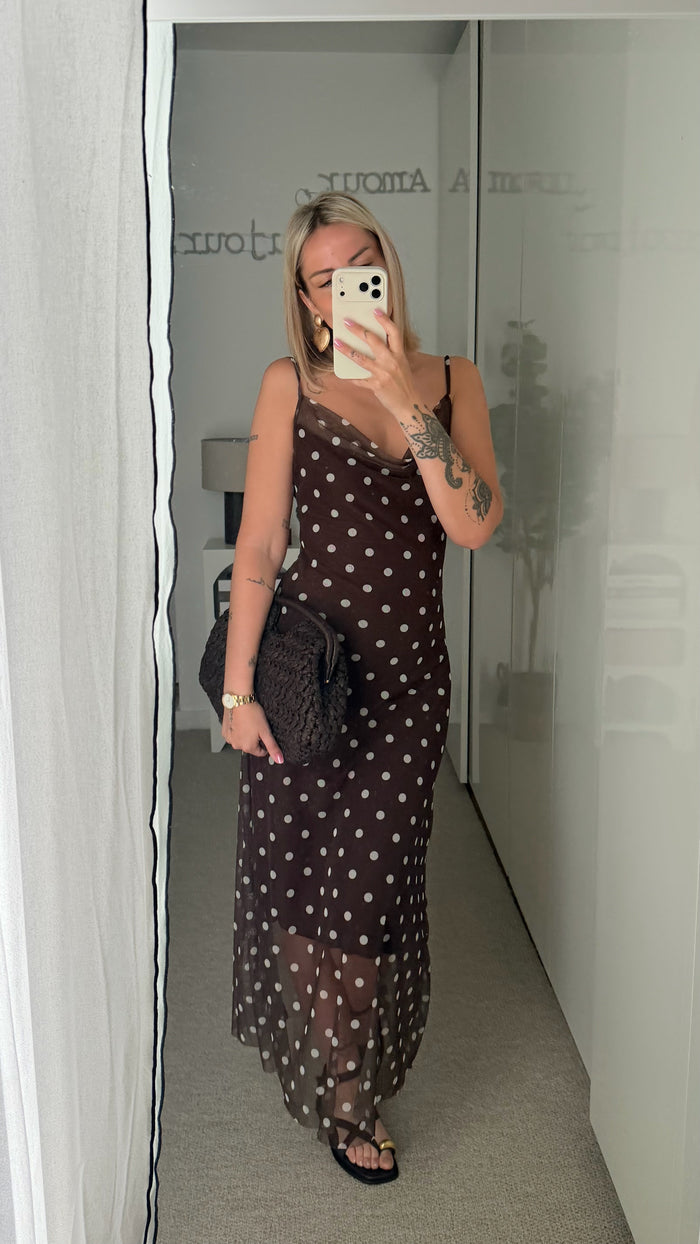 Robe Dotty - Marron - ROSABAYA
