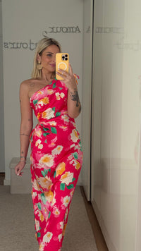 Robe Fleurs - Fuchsia - ROSABAYA