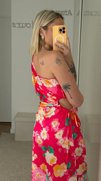 Robe Fleurs - Fuchsia - ROSABAYA