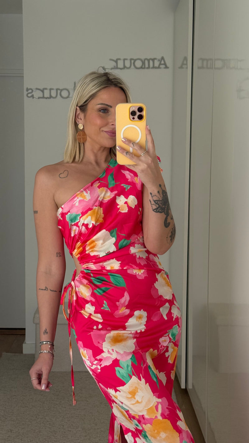 Robe Fleurs - Fuchsia - ROSABAYA