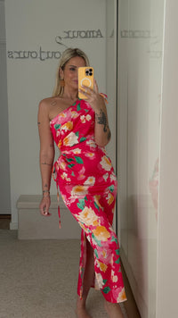 Robe Fleurs - Fuchsia - ROSABAYA
