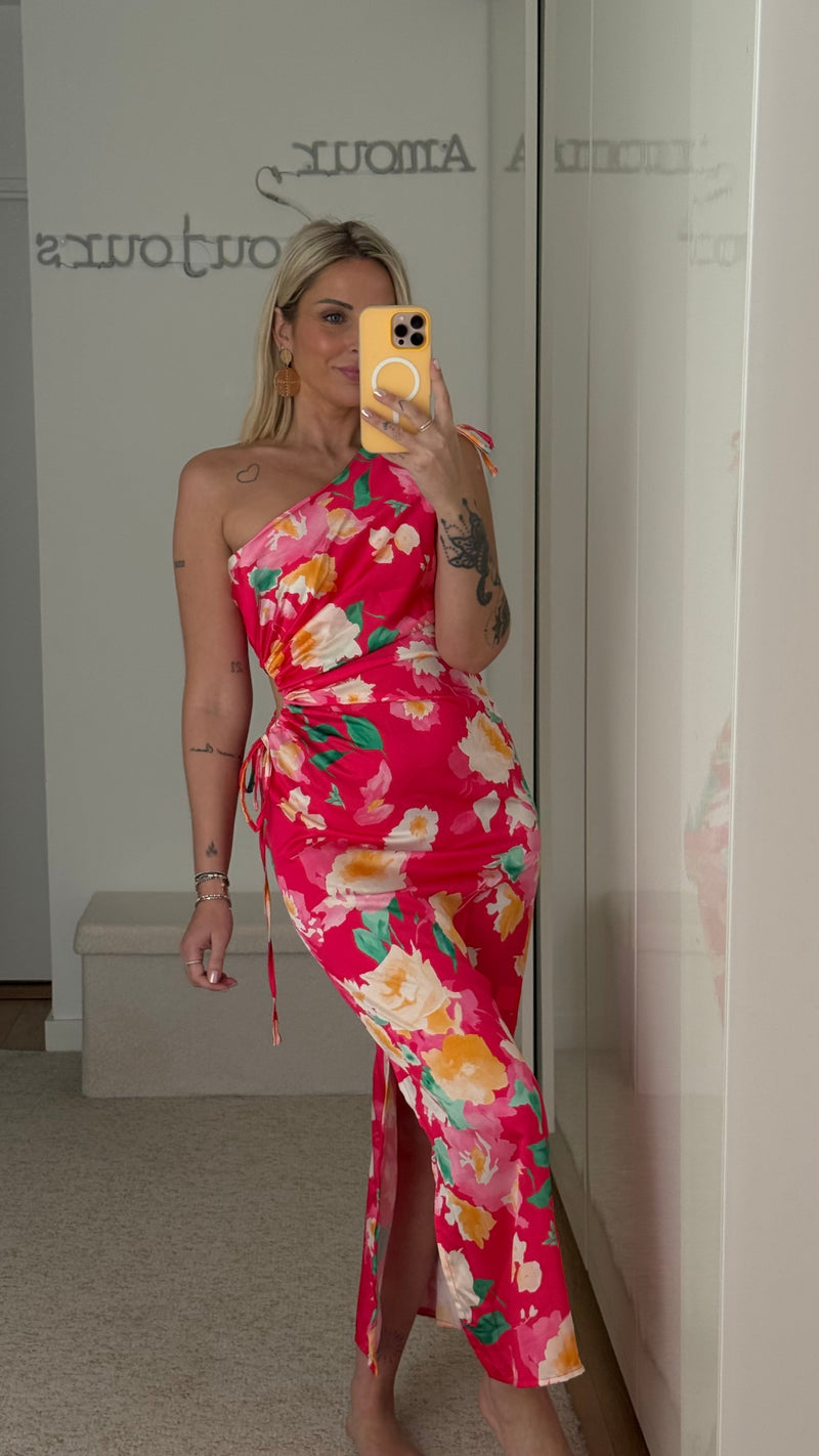 Robe Fleurs - Fuchsia - ROSABAYA