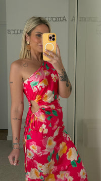 Robe Fleurs - Fuchsia - ROSABAYA