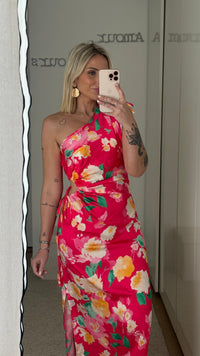 Robe Fleurs - Fuchsia - ROSABAYA