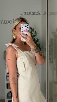 Robe Inès - Écrue - ROSABAYA