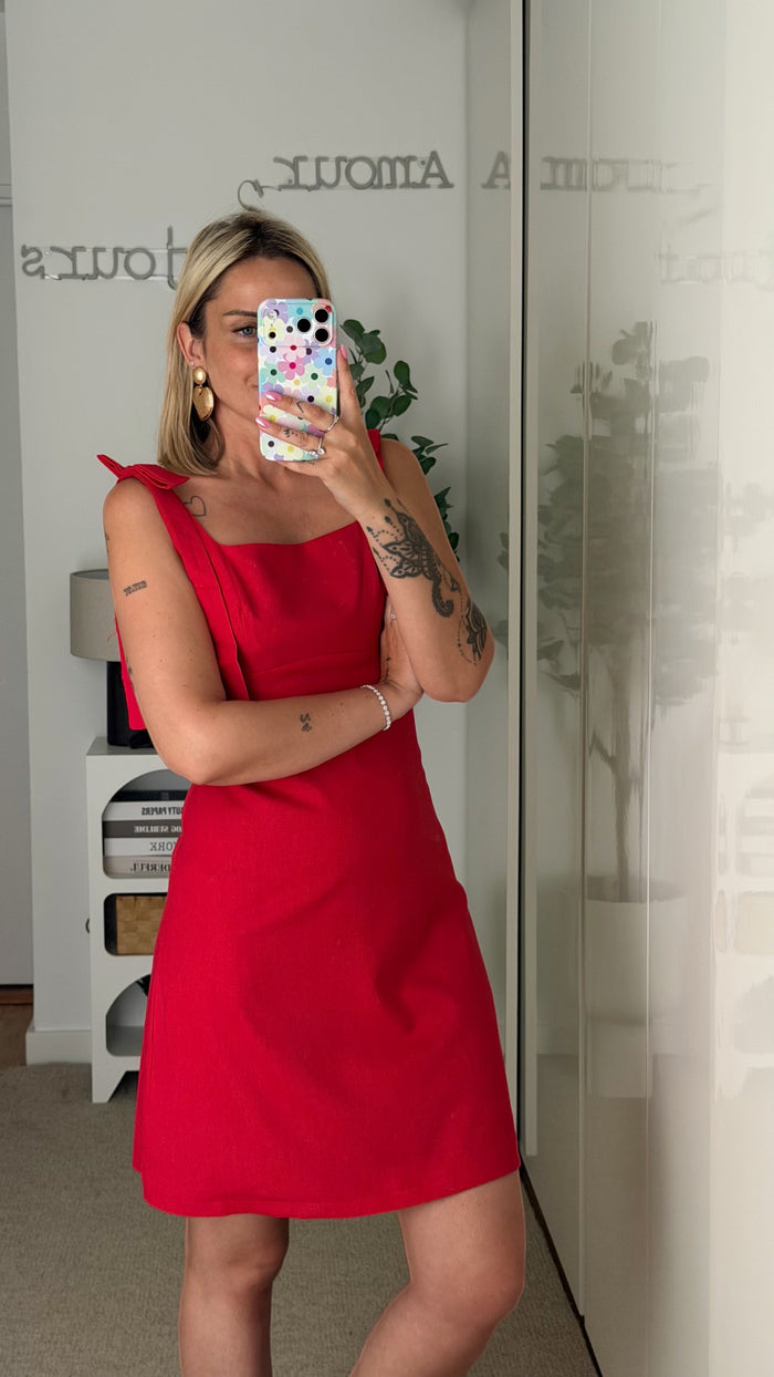 Robe Inès - Rouge - ROSABAYA