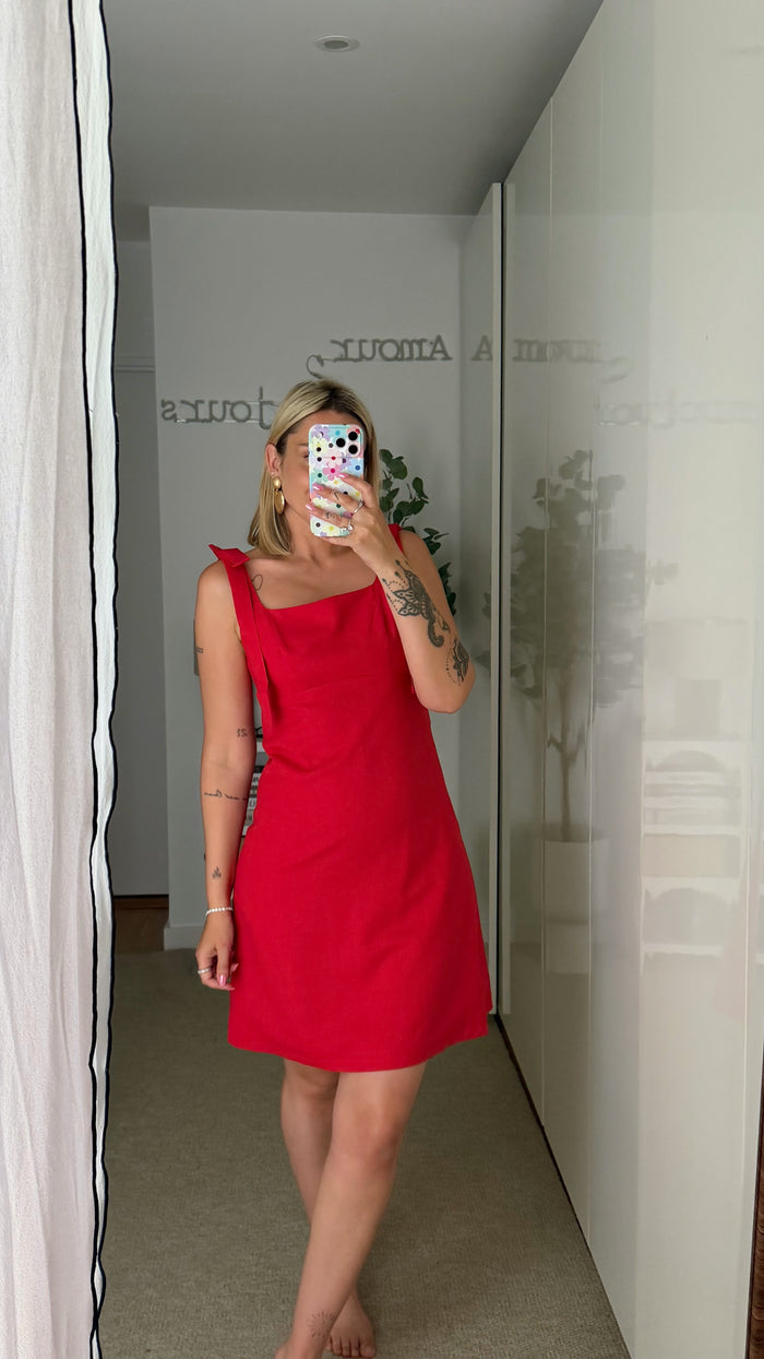 Robe Inès - Rouge - ROSABAYA