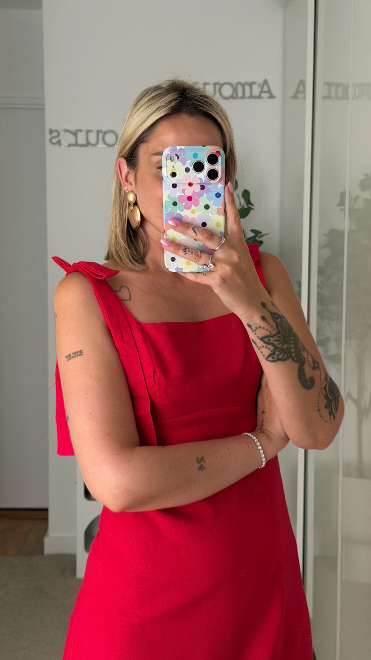 Robe Inès - Rouge - ROSABAYA