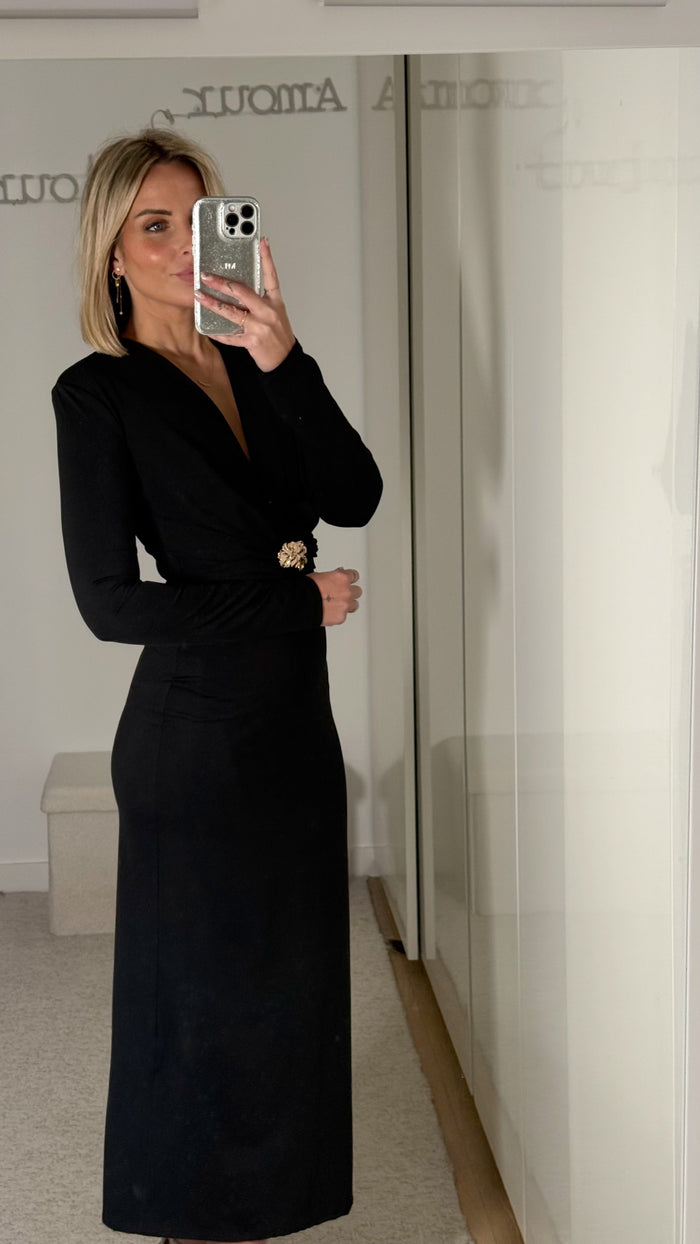 Robe Lucia - Noire - ROSABAYA