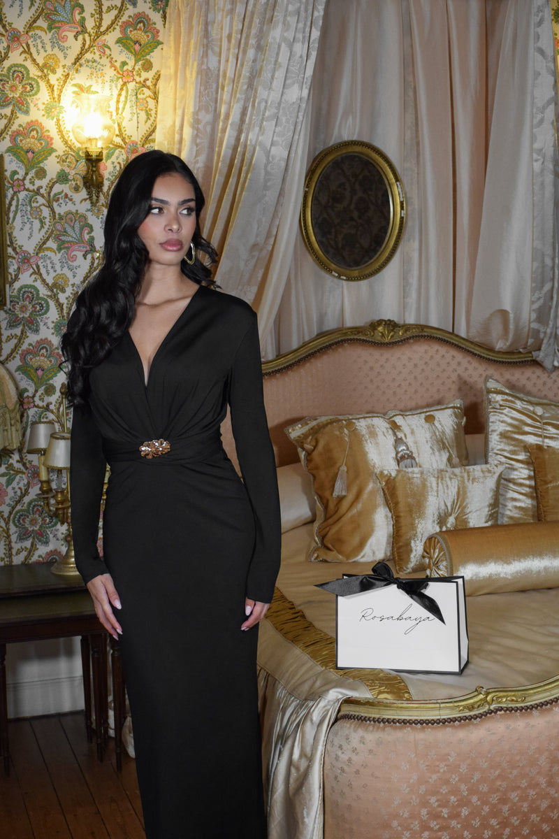 Robe Lucia - Noire - ROSABAYA