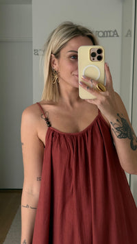 Robe Perles - Terracotta - ROSABAYA