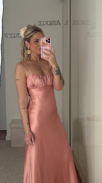 Robe Tira - Saumon - ROSABAYA