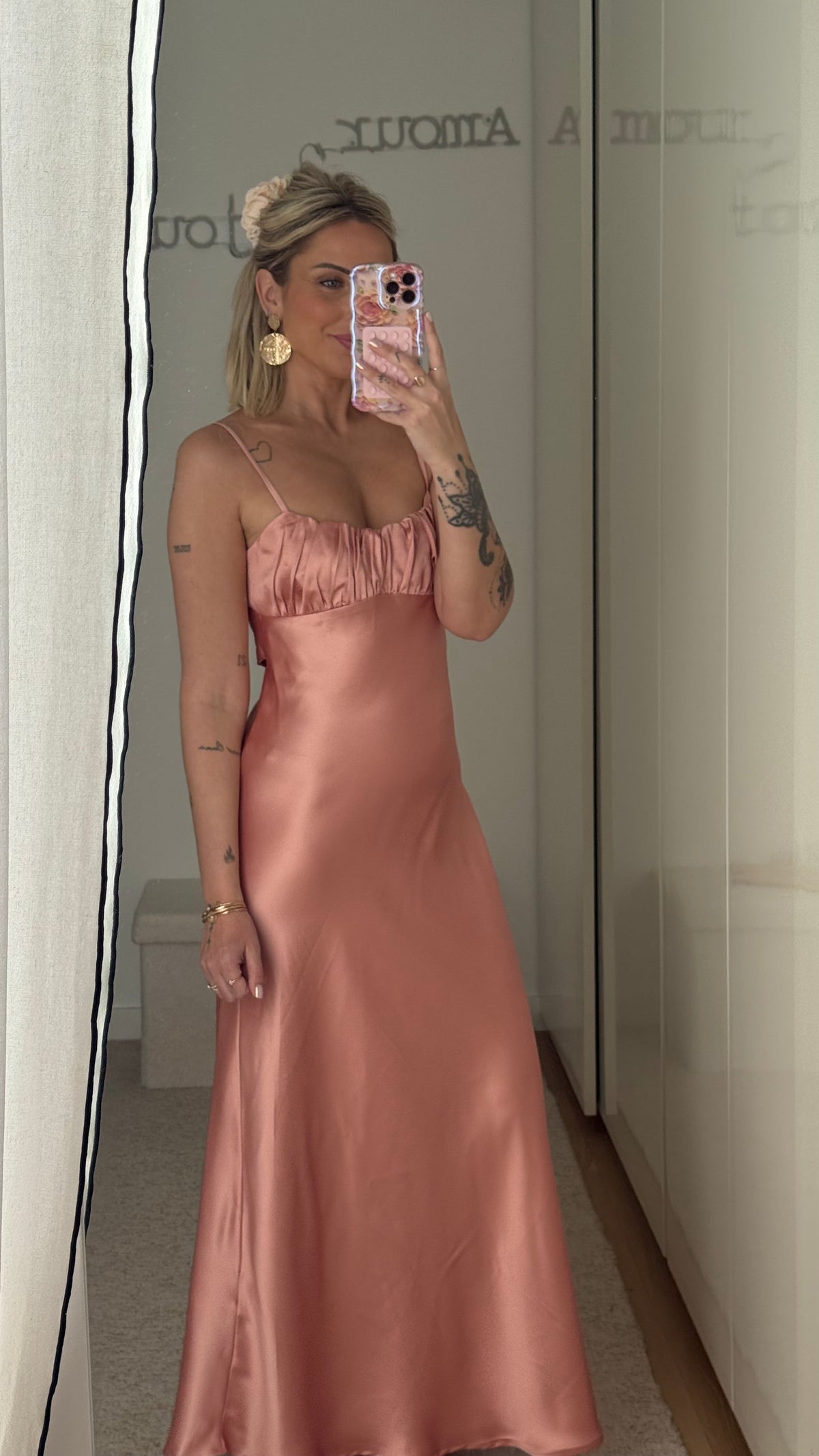 Robe Tira - Saumon - ROSABAYA