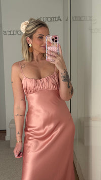 Robe Tira - Saumon - ROSABAYA