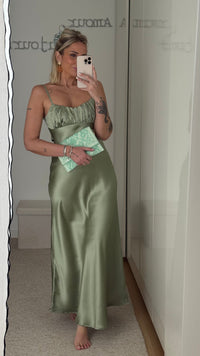 Robe Tira - Vert sauge - ROSABAYA