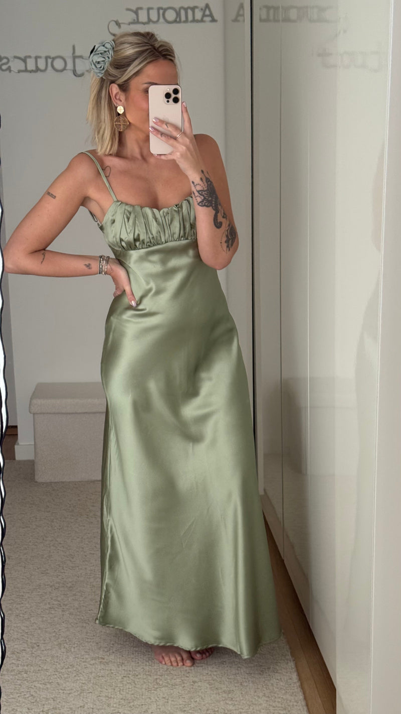 Robe Tira - Vert sauge - ROSABAYA
