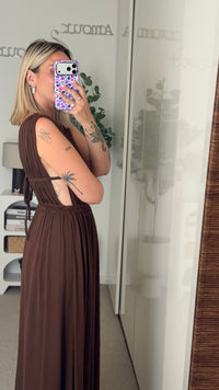 Robe Victoria marron - ROSABAYA