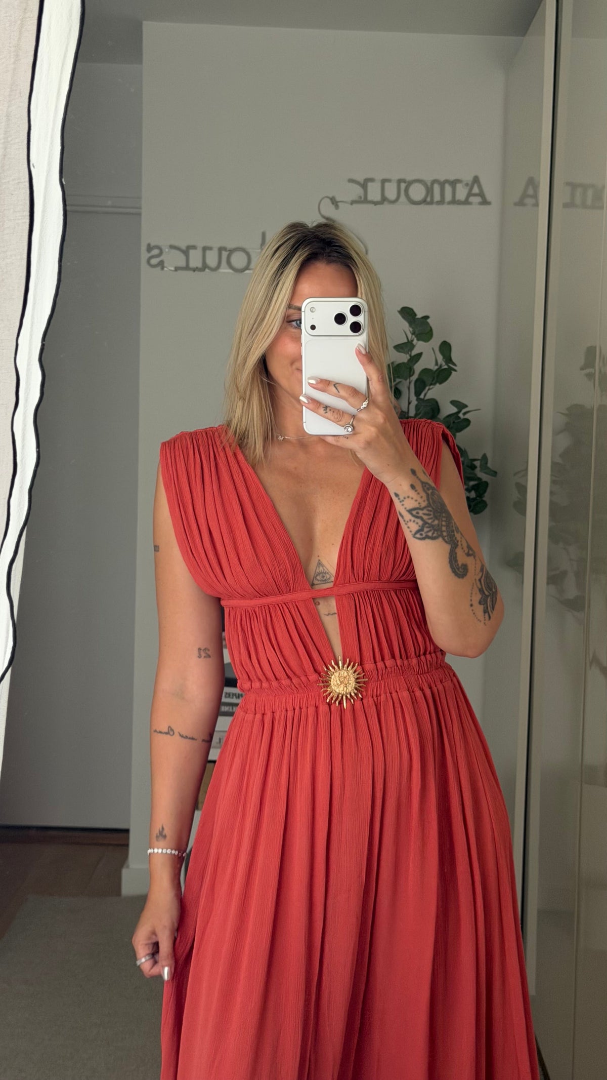Robe Victoria terracotta - ROSABAYA