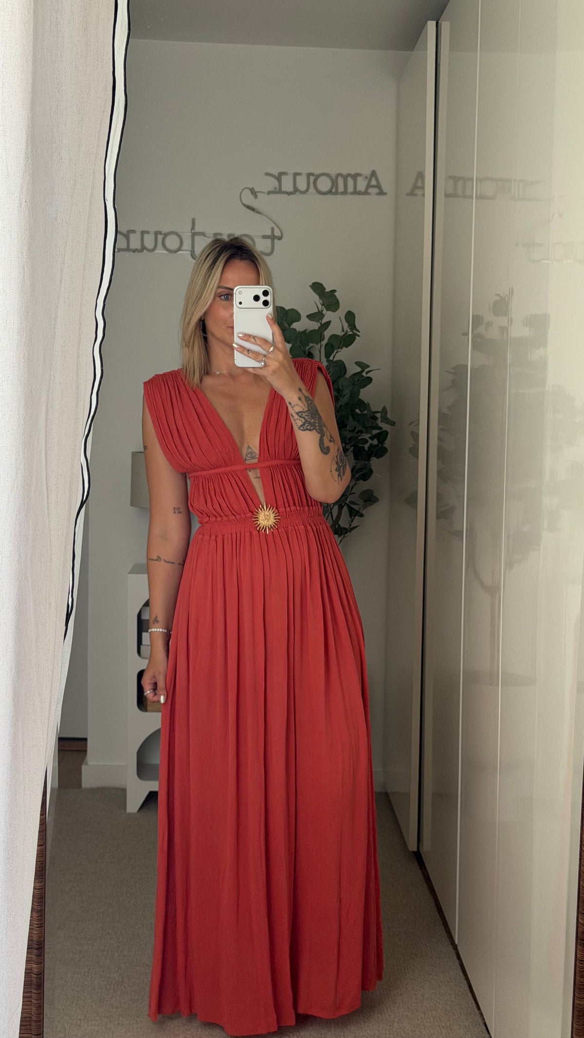 Robe Victoria terracotta - ROSABAYA