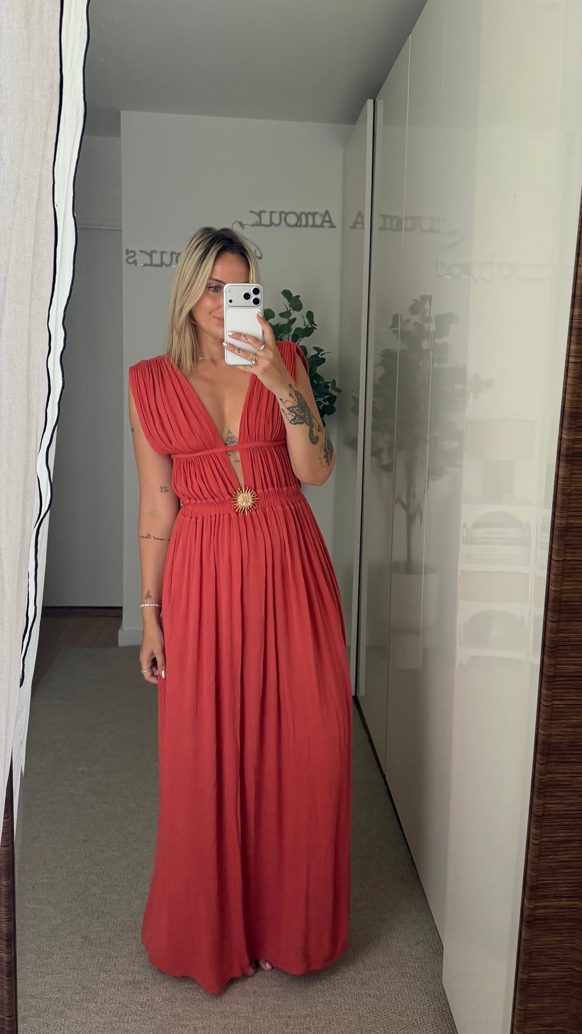 Robe Victoria terracotta - ROSABAYA