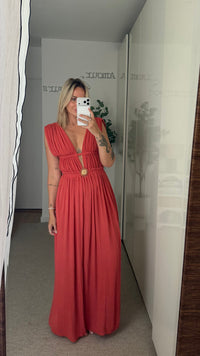 Robe Victoria terracotta - ROSABAYA