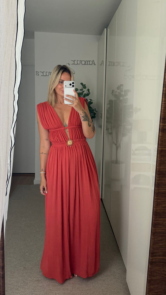 Robe Victoria terracotta - ROSABAYA