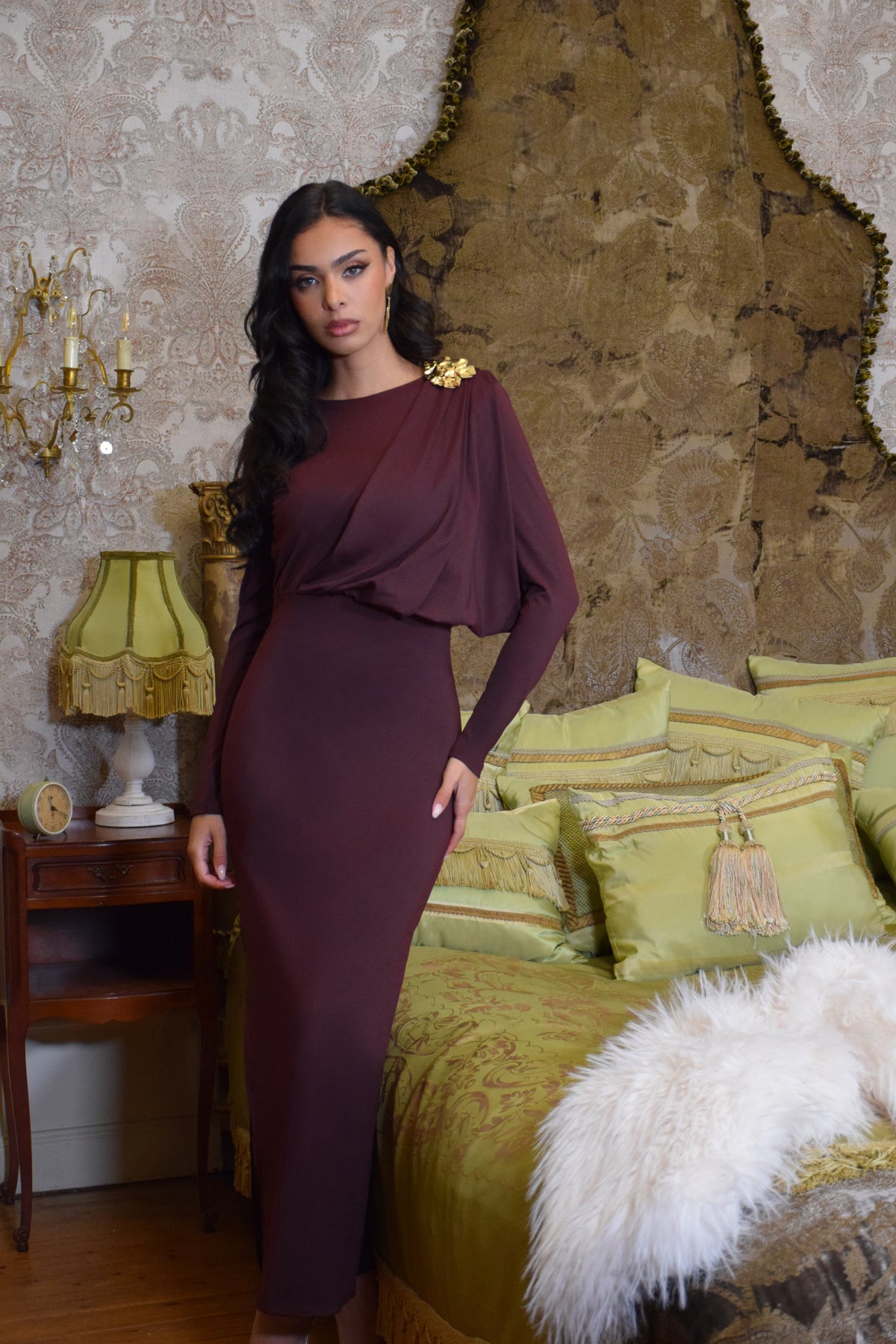 Robe Viviane - Bordeaux - ROSABAYA
