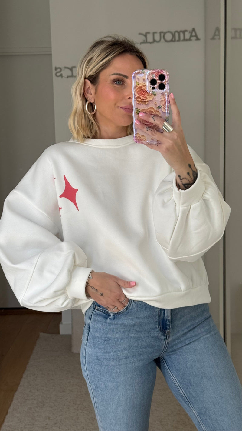Sweat Amor - Blanc - ROSABAYA