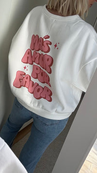Sweat Amor - Blanc - ROSABAYA
