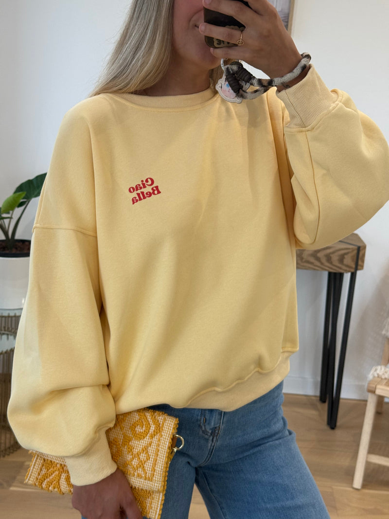 Sweat Bella - Jaune - ROSABAYA