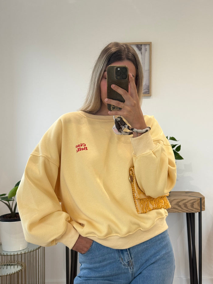 Sweat Bella - Jaune - ROSABAYA