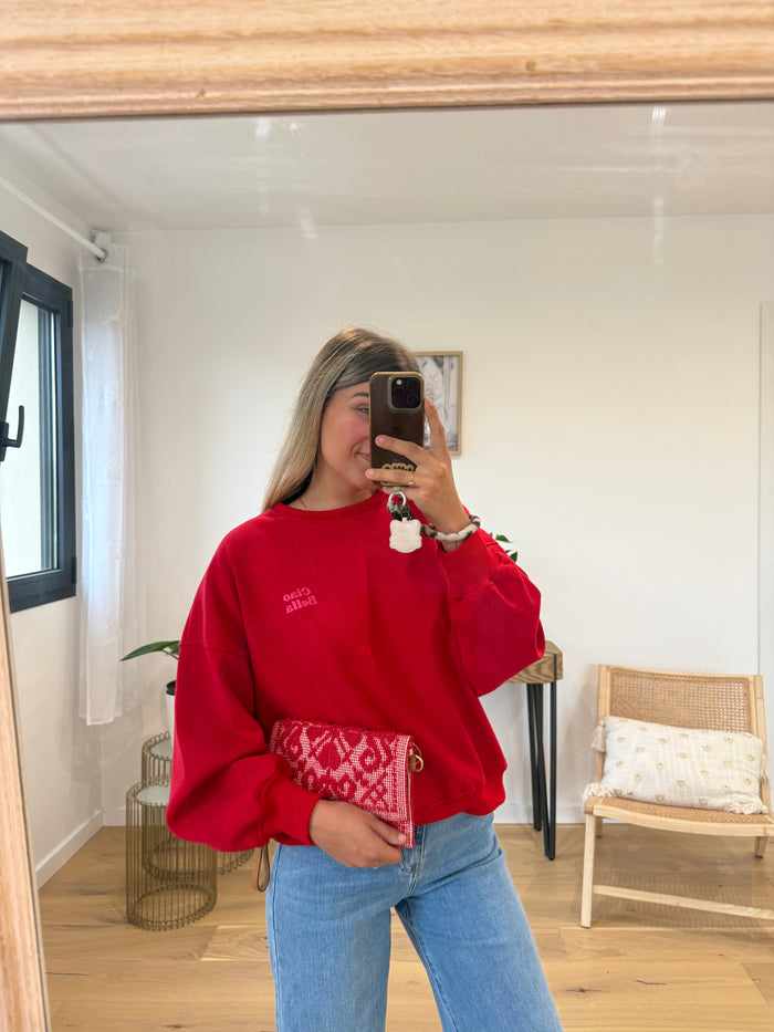 Sweat Bella - Rouge - ROSABAYA