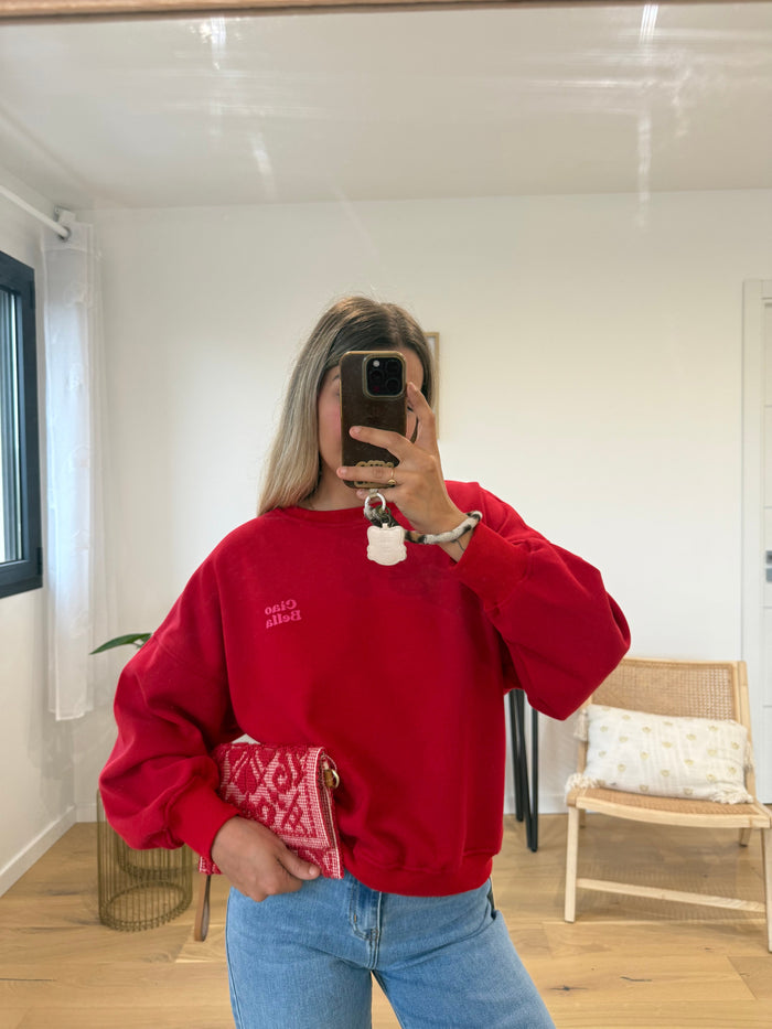 Sweat Bella - Rouge - ROSABAYA