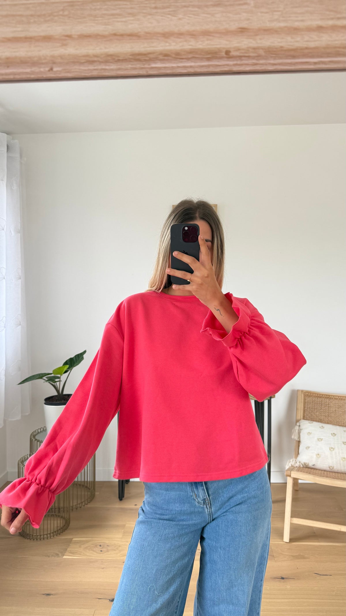 Sweat Charlotte - Corail - ROSABAYA